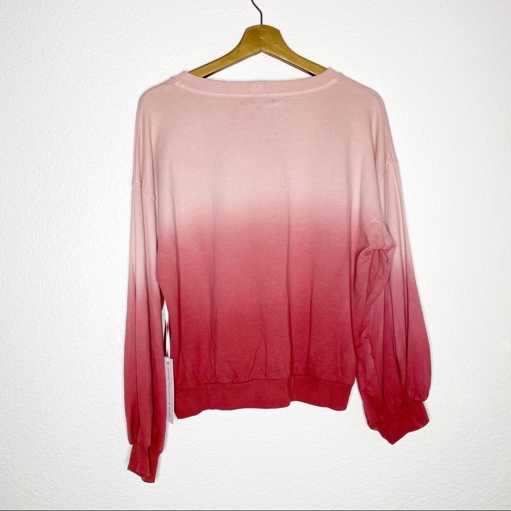Young Fabulous & Broke- NWT Pink Ombré Crewneck - Picture 6 of 6